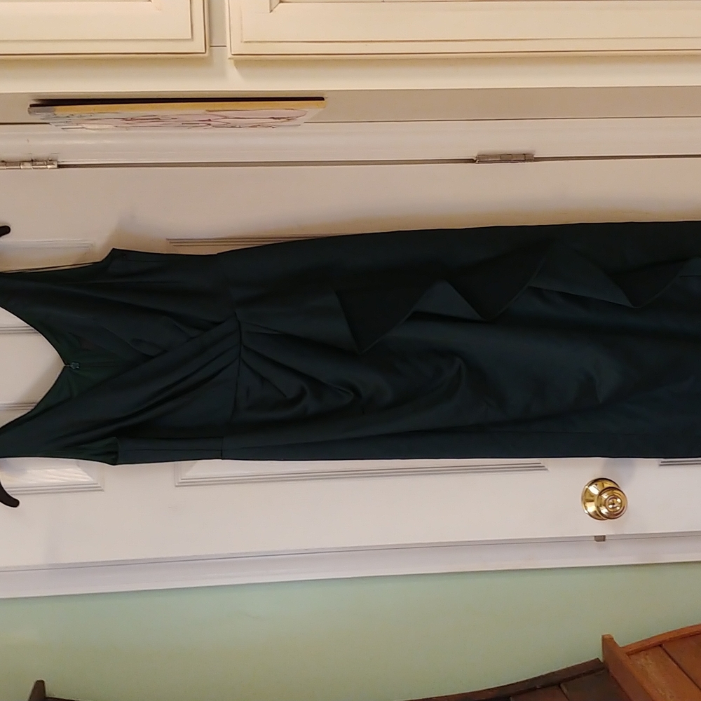 New Forest Green Ladies Draped Gown